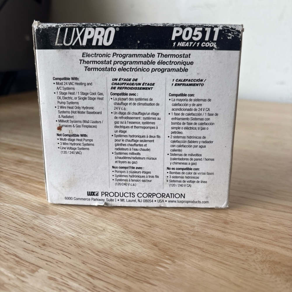 LuxPro Electronic Programmable Thermostat
